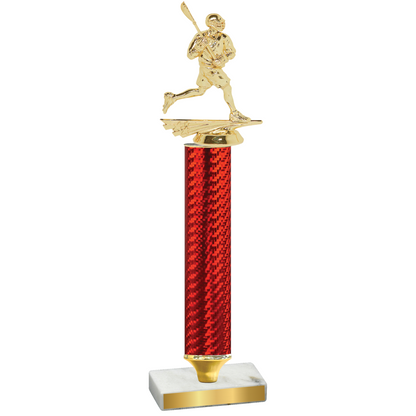 Value Red Carbon Fiber Lacrosse Trophy