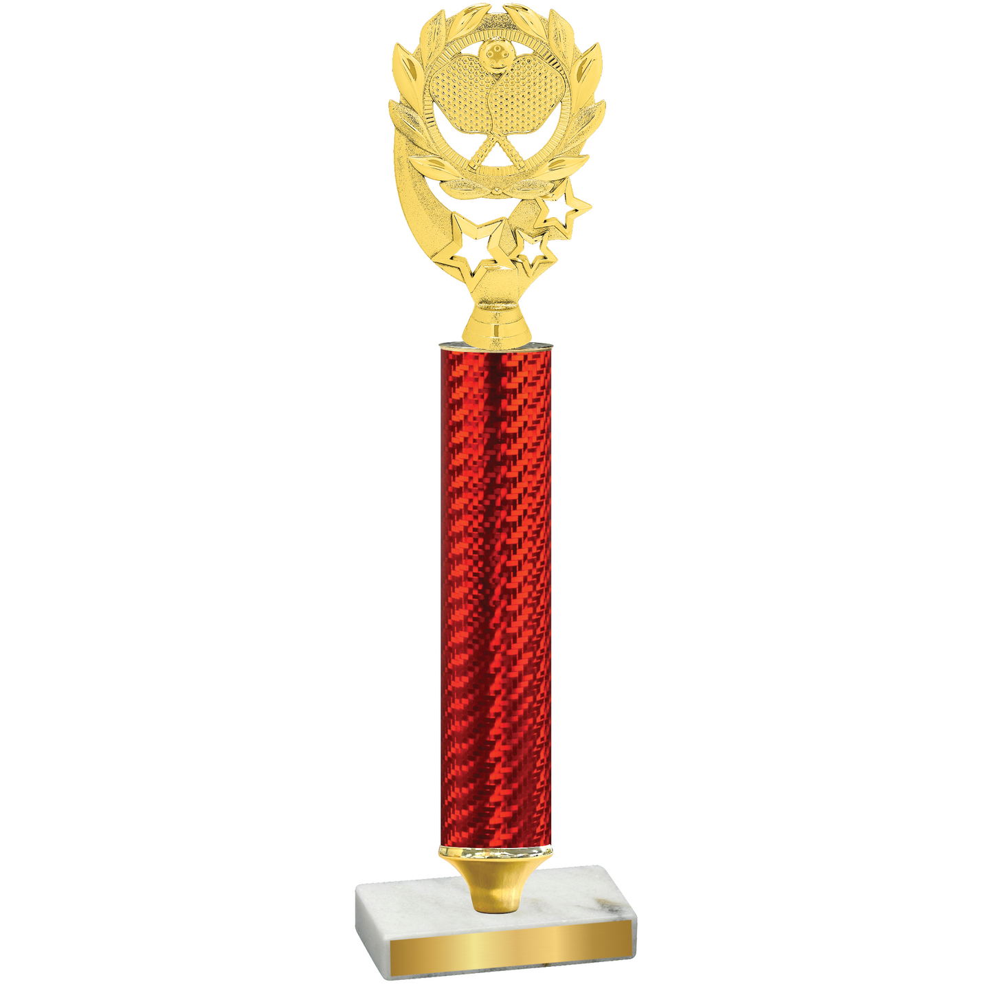 Value Red Carbon Fiber Pickleball Trophy