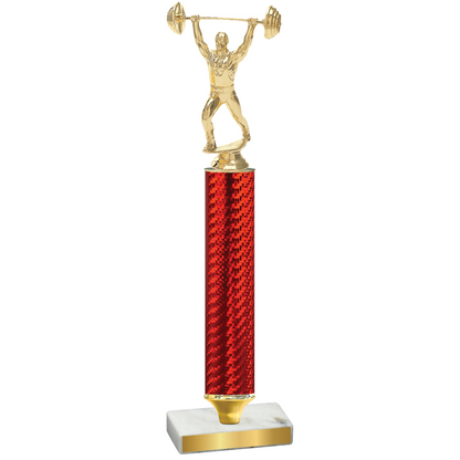 Value Red Carbon Fiber Weights Trophy