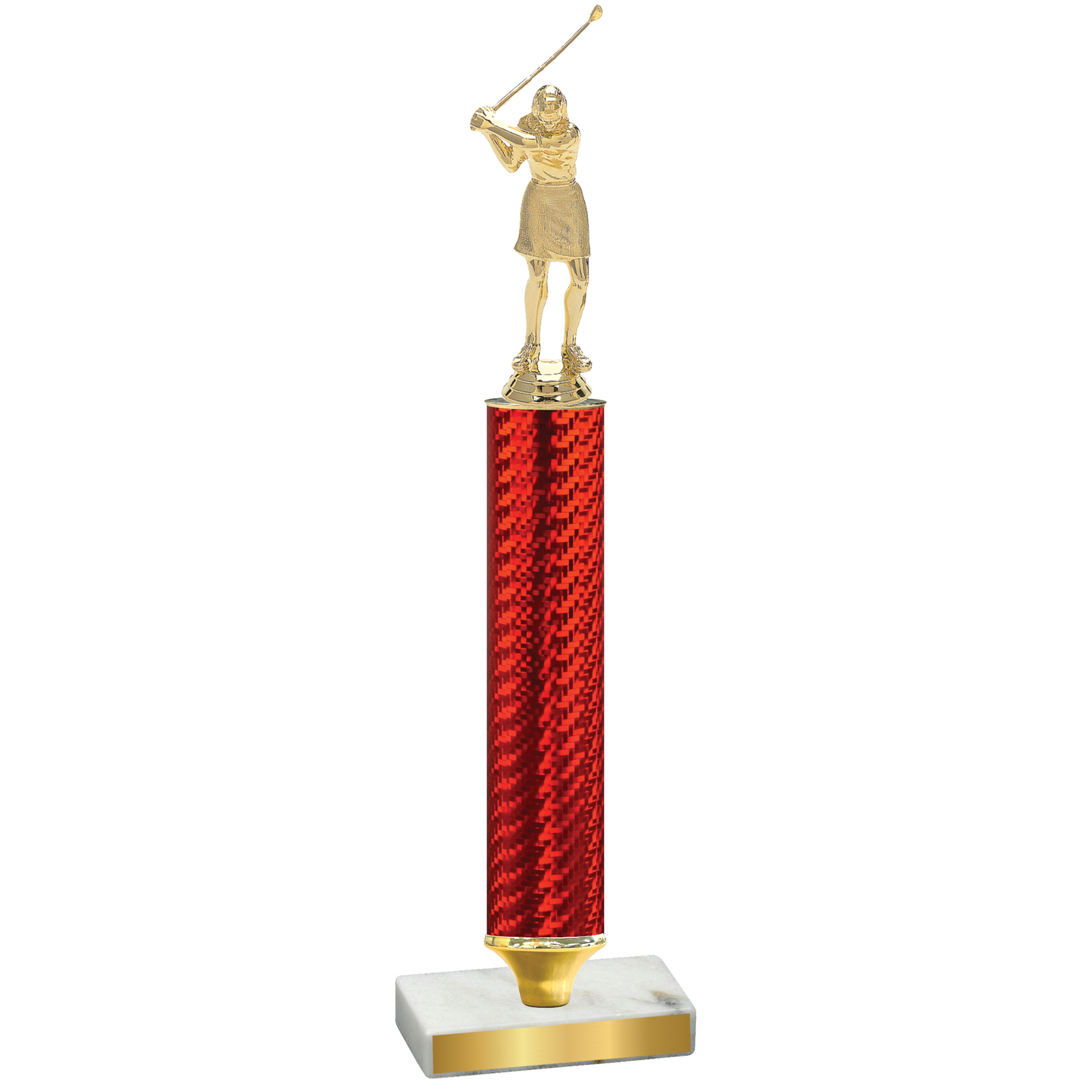 Value Red Carbon Fiber Golf Trophy