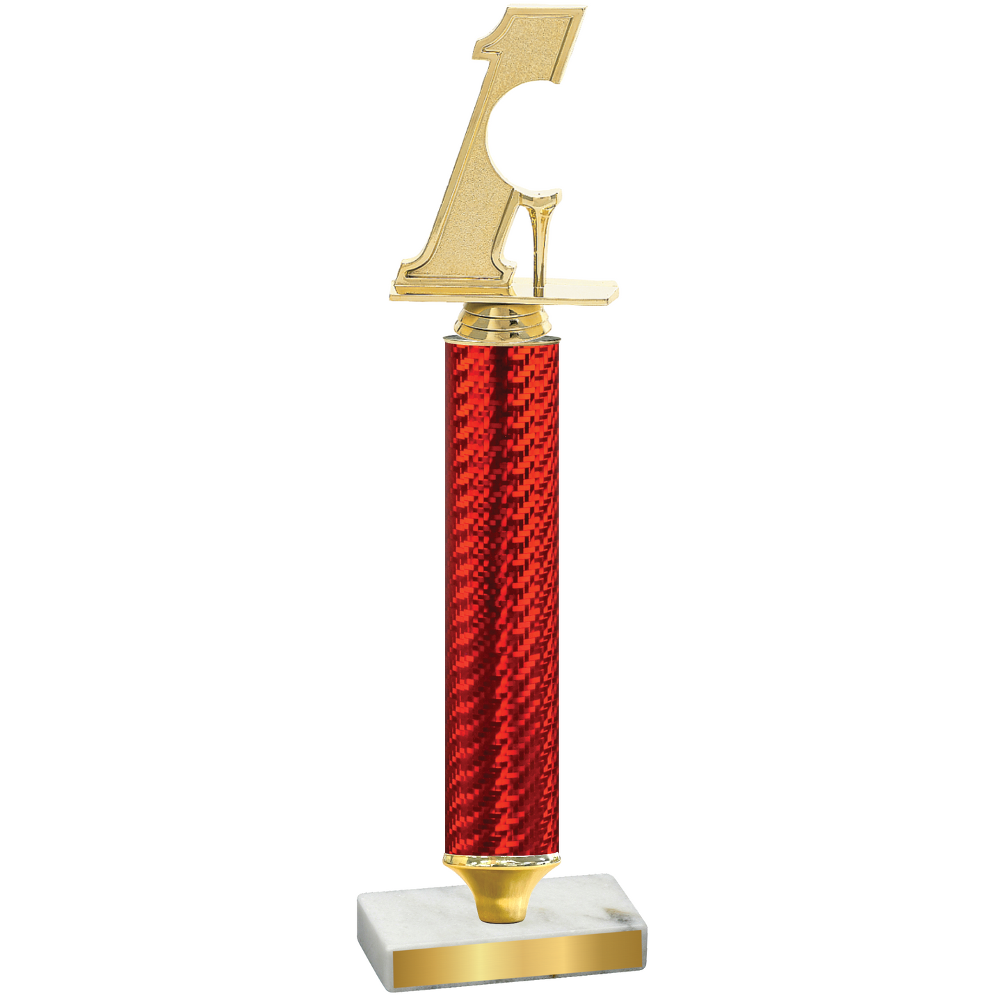 Value Red Carbon Fiber Golf Trophy