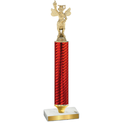 Value Red Carbon Fiber Academics Trophy