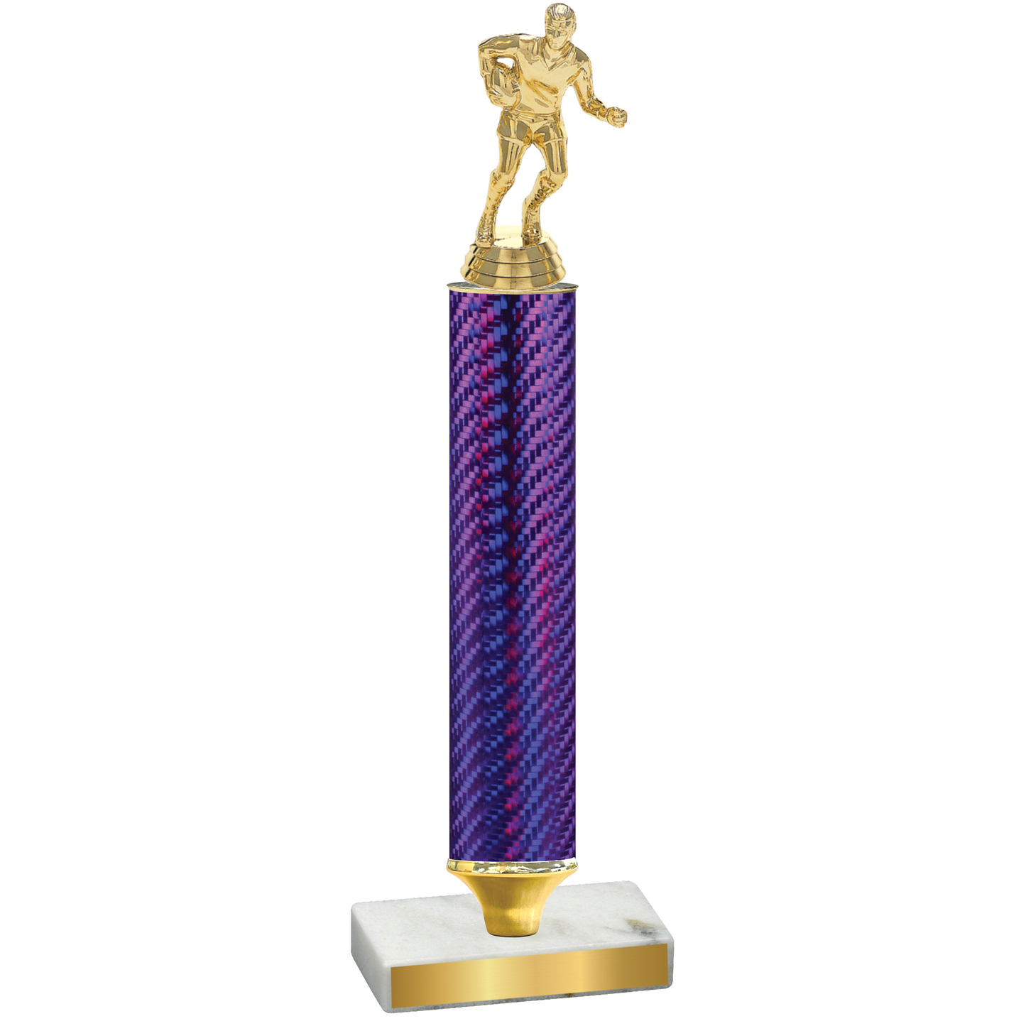 Value Purple Carbon Fiber Rugby Trophy