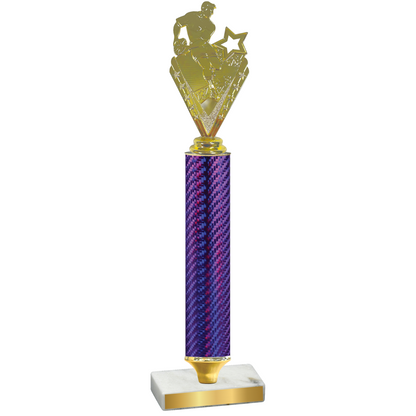 Value Purple Carbon Fiber Rugby Trophy