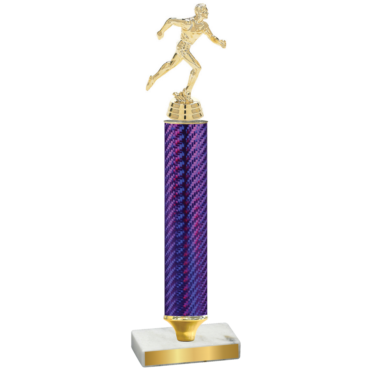 Value Purple Carbon Fiber Running Trophy