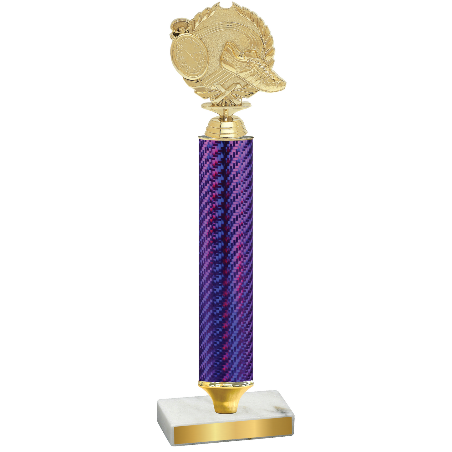 Value Purple Carbon Fiber Running Trophy