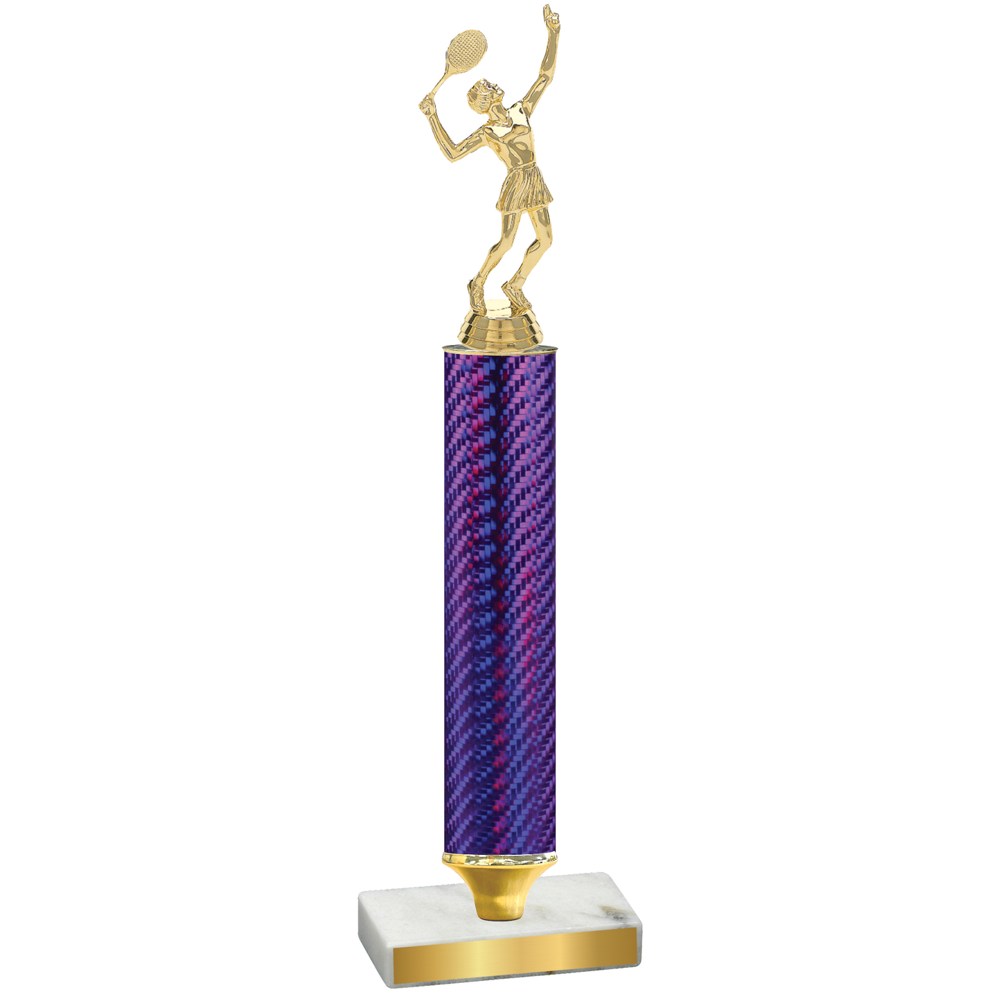 Value Purple Carbon Fiber Tennis Trophy