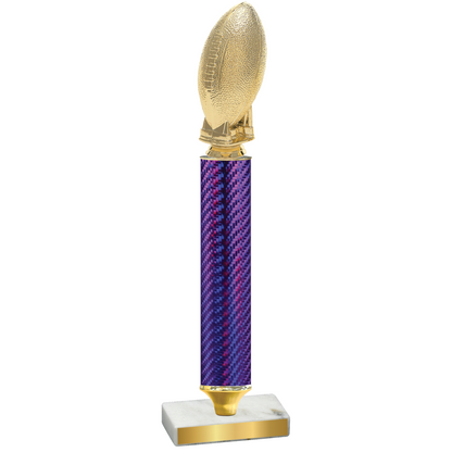 Value Purple Carbon Fiber Football Trophy