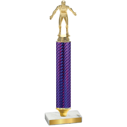 Value Purple Carbon Fiber Wrestling Trophy