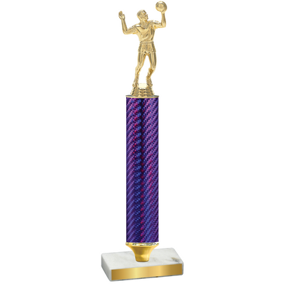 Value Purple Carbon Fiber Volleyball Trophy