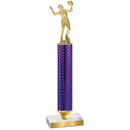 Value Purple Carbon Fiber Volleyball Trophy