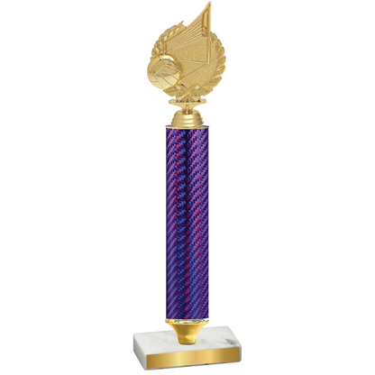 Value Purple Carbon Fiber Volleyball Trophy