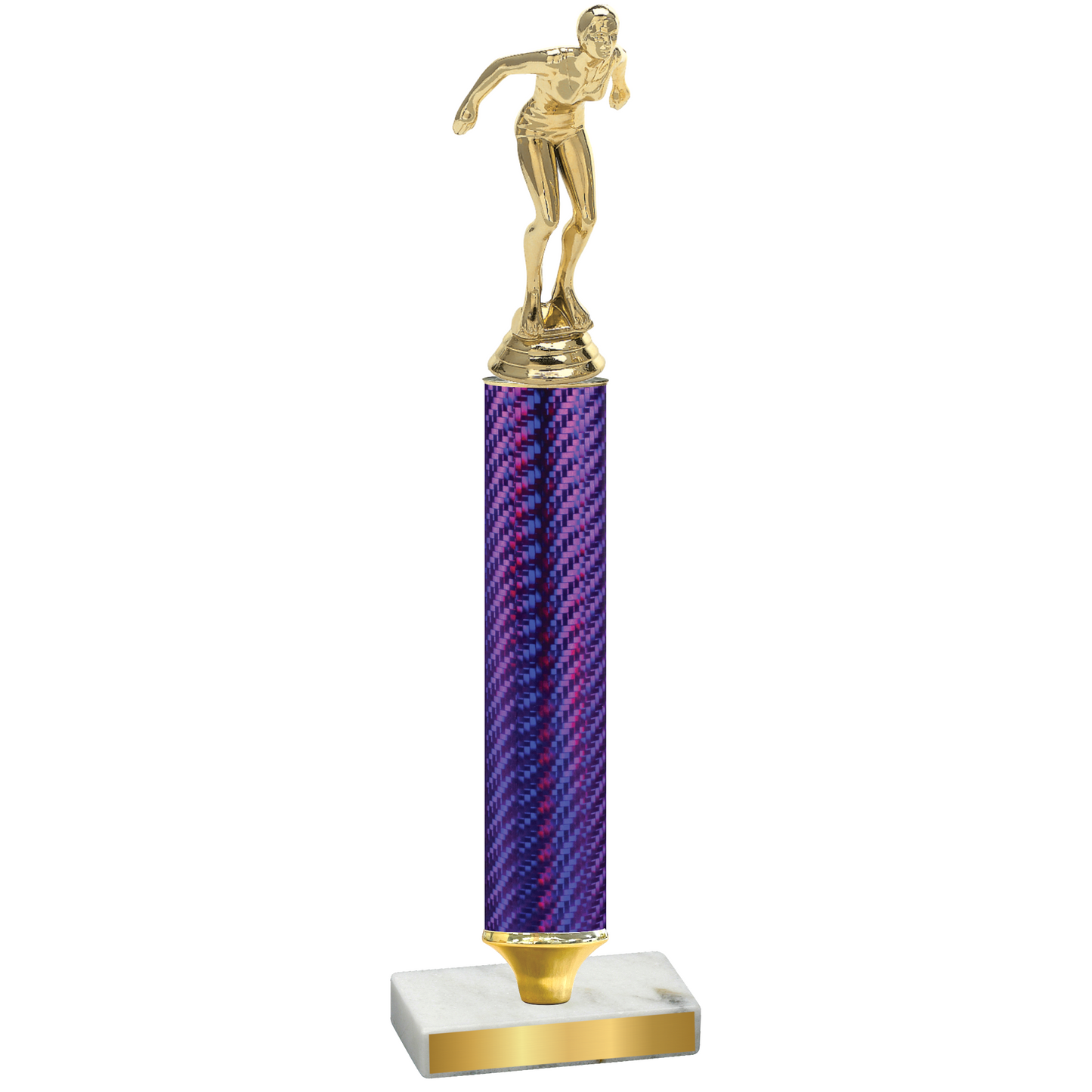 Value Purple Carbon Fiber Tennis Trophy