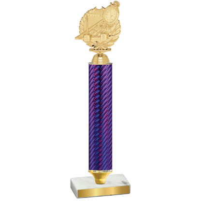 Value Purple Carbon Fiber Swimming Trophy