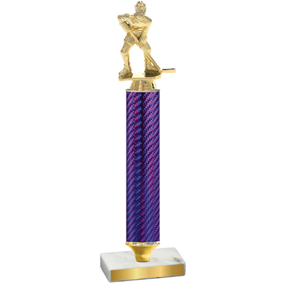 Value Purple Carbon Fiber Hockey Trophy