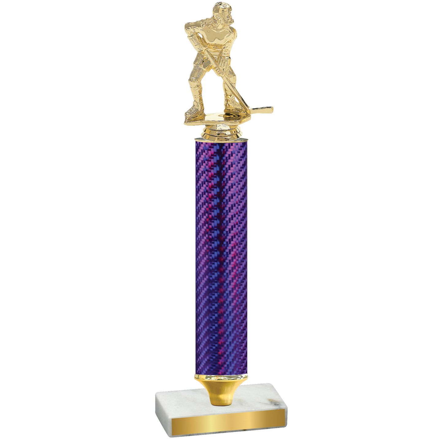 Value Purple Carbon Fiber Hockey Trophy