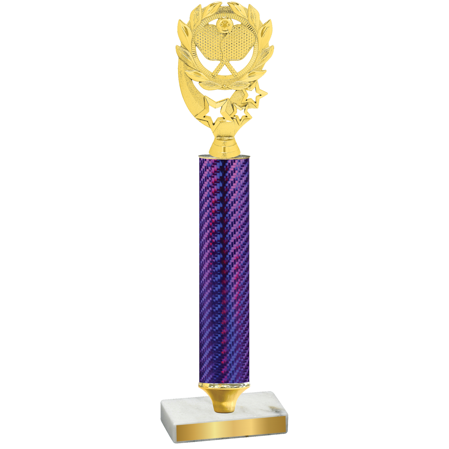 Value Purple Carbon Fiber Pickleball Trophy