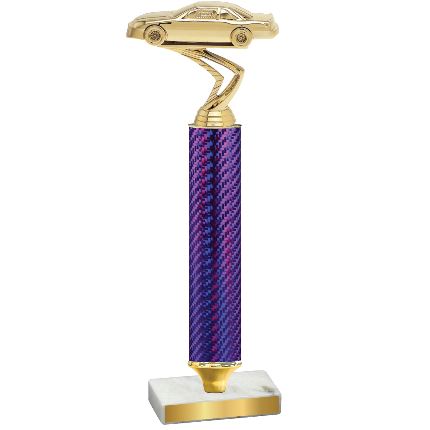 Value Purple Carbon Fiber Cars Trophy