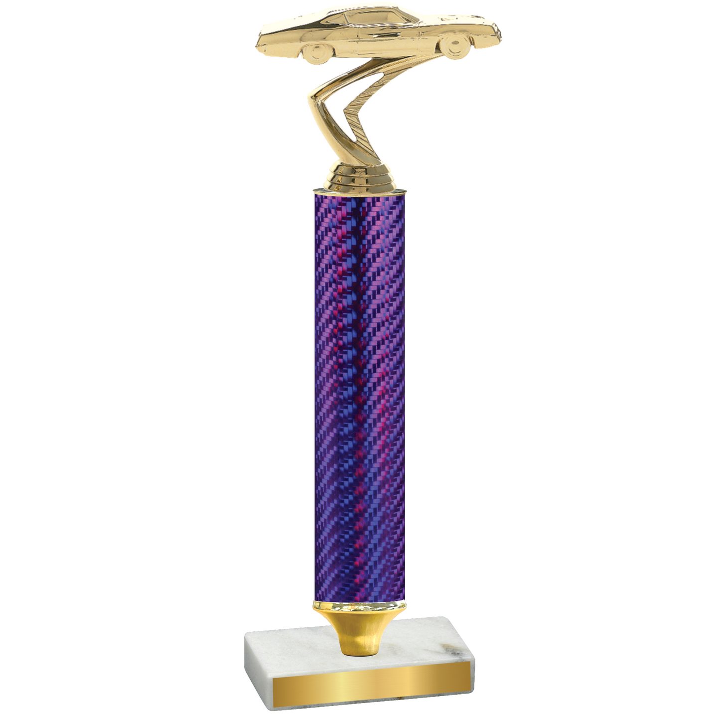 Value Purple Carbon Fiber Cars Trophy