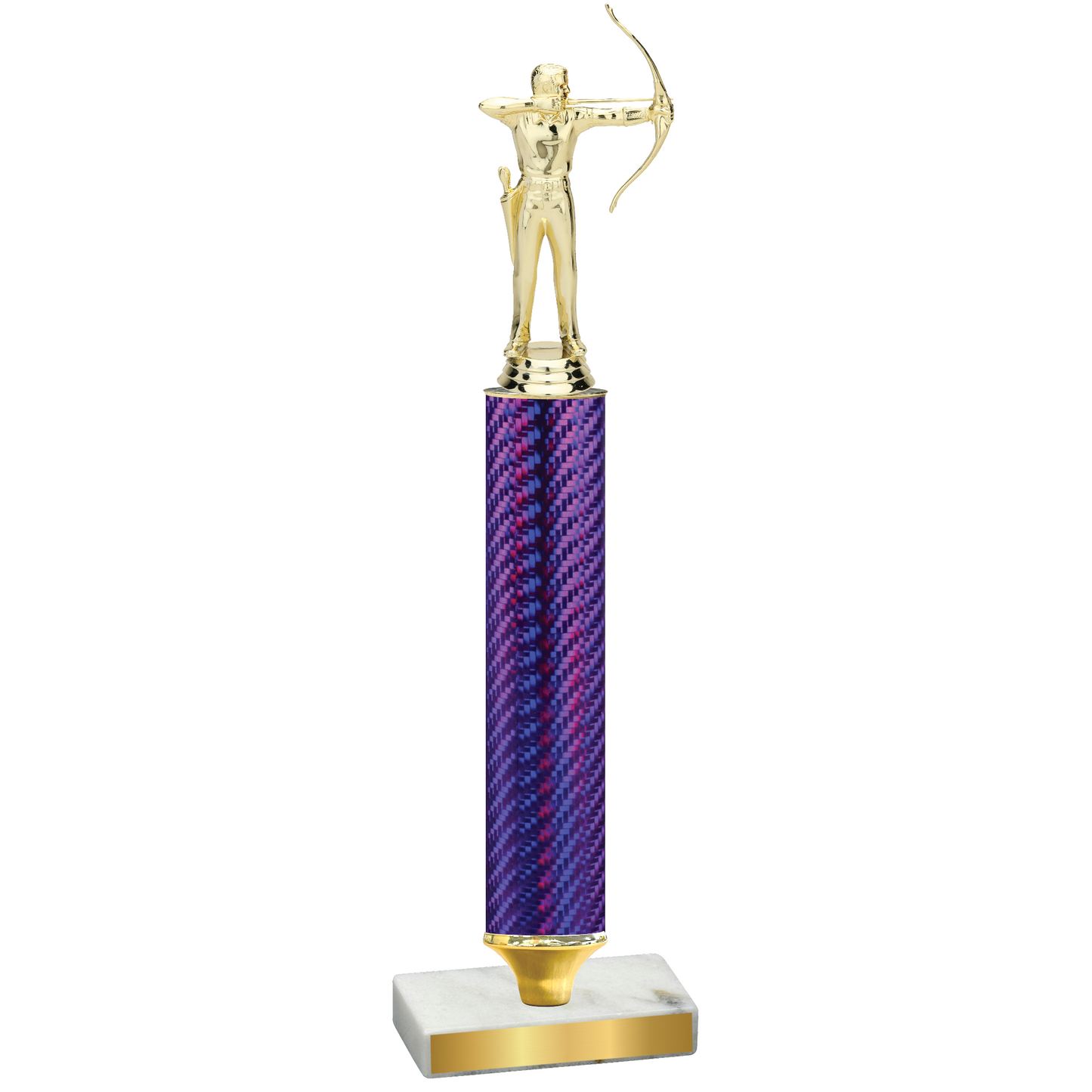 Value Purple Carbon Fiber Archery Trophy