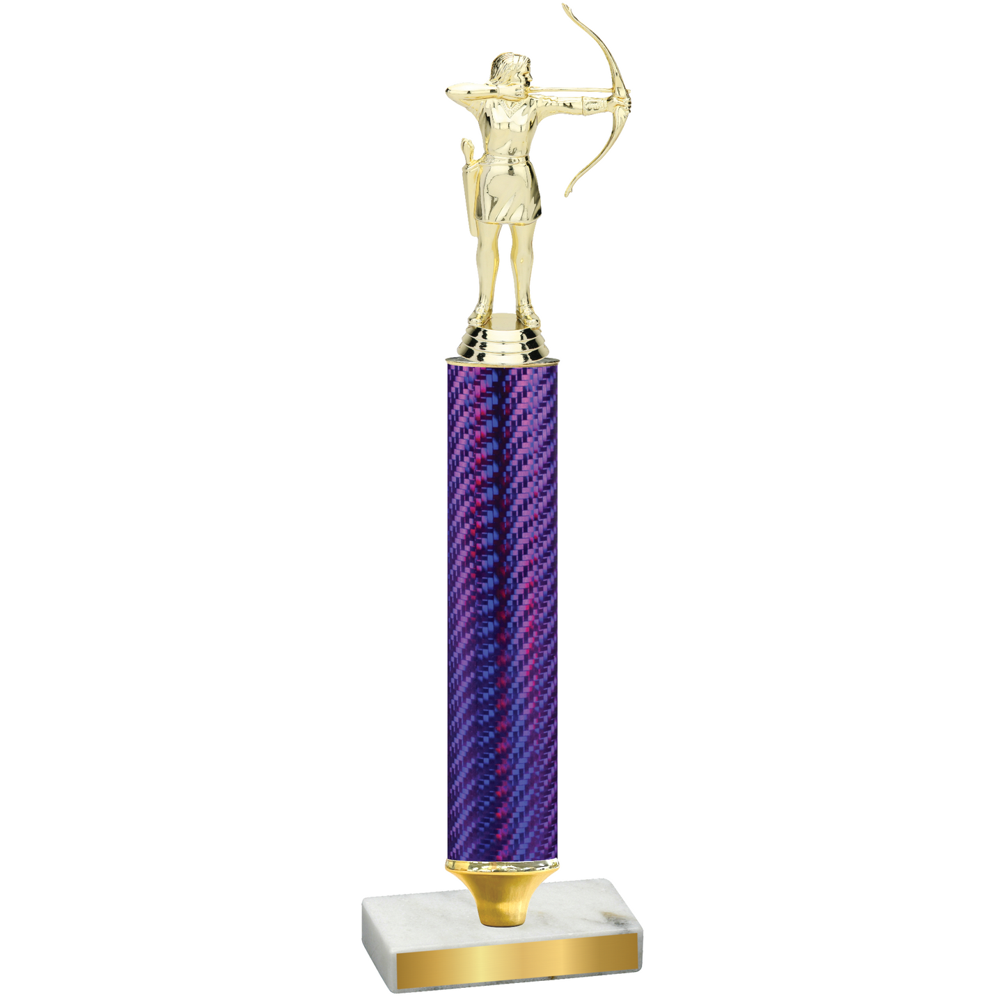 Value Purple Carbon Fiber Archery Trophy