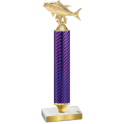 Value Purple Carbon Fiber Fishing Trophy