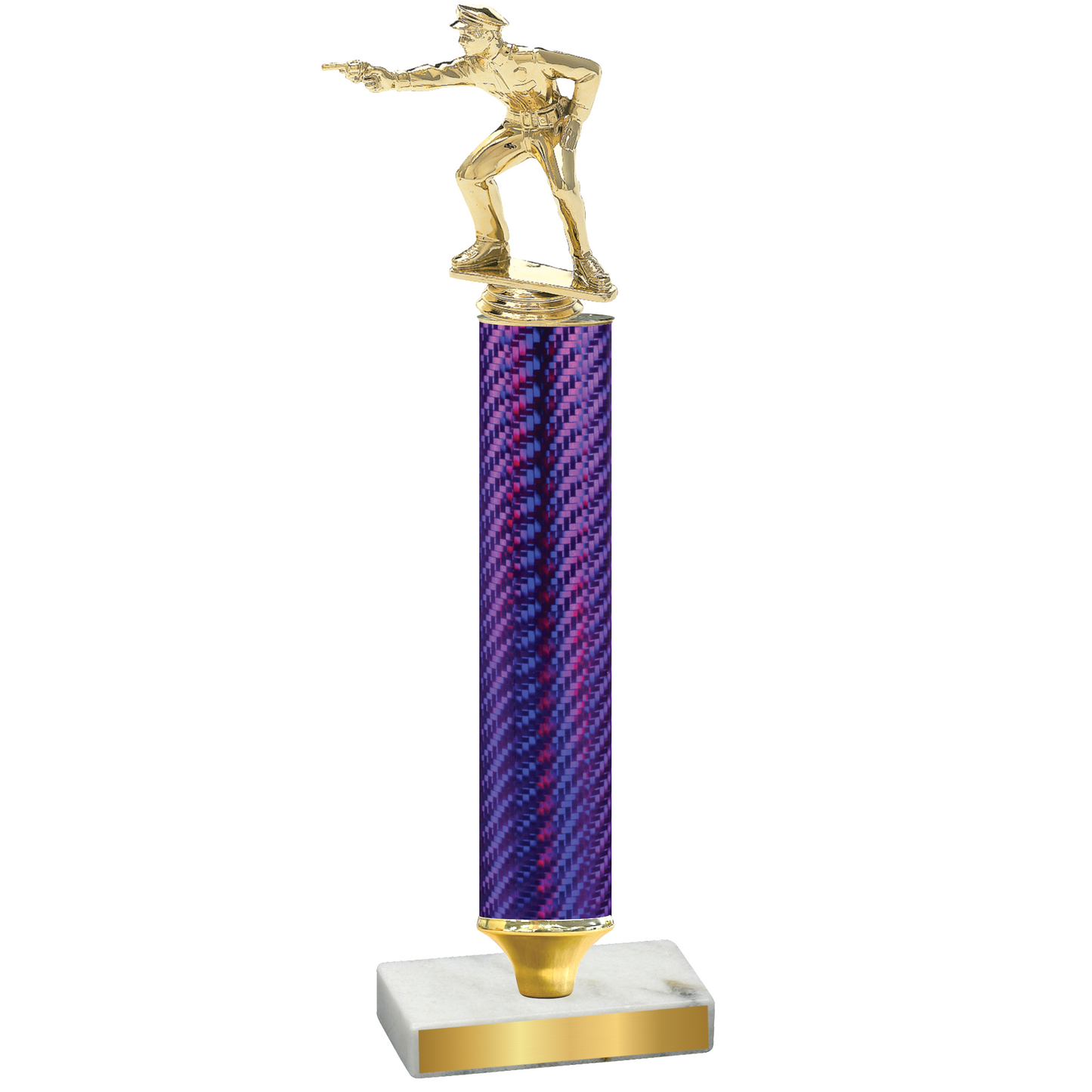 Value Purple Carbon Fiber Shooter Trophy