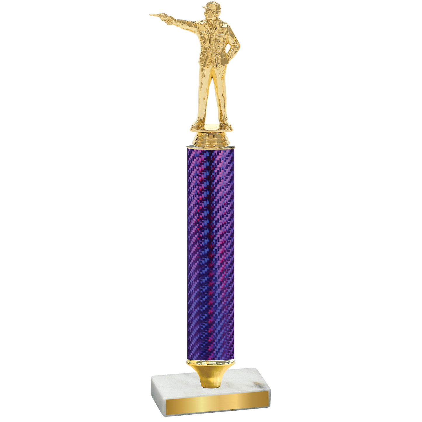 Value Purple Carbon Fiber Shooter Trophy