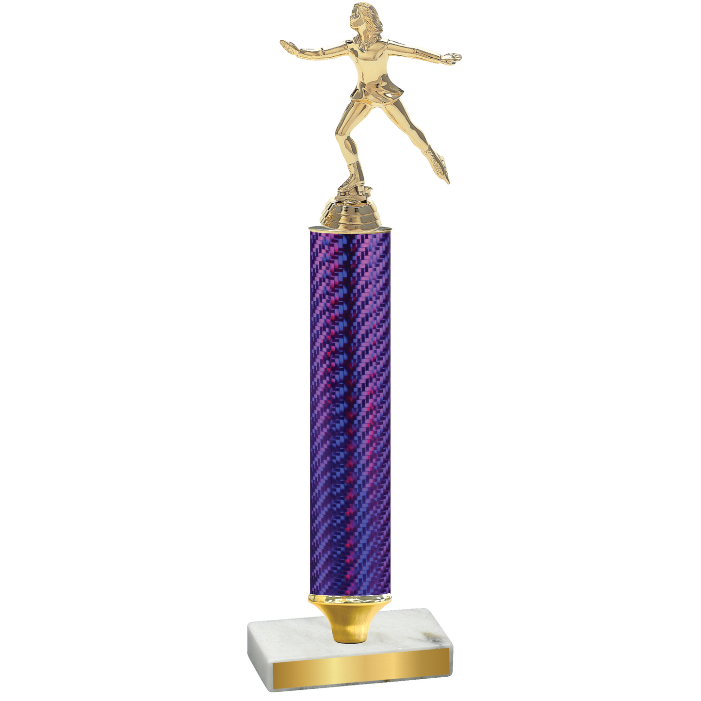 Value Purple Carbon Fiber Skater Trophy