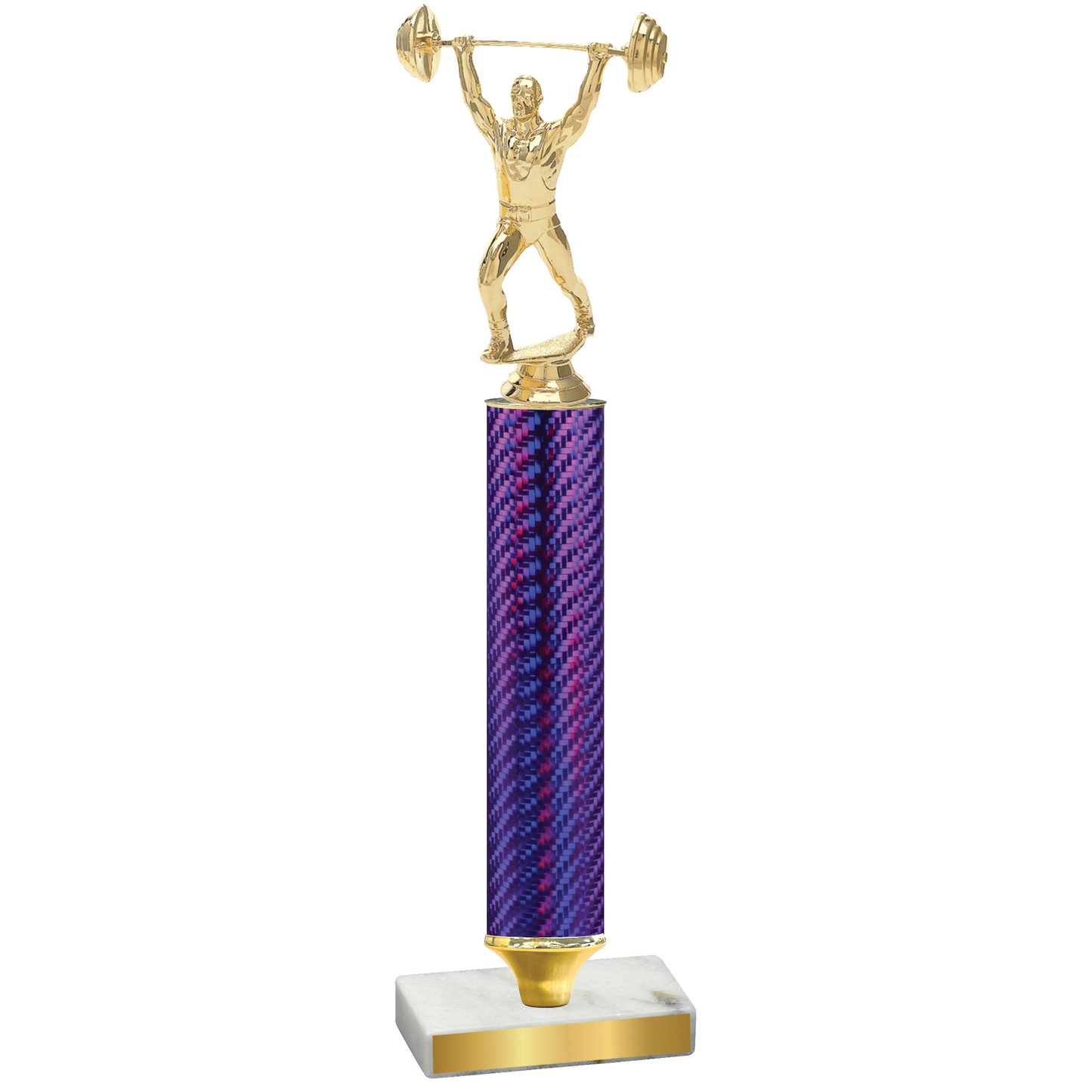 Value Purple Carbon Fiber Weights Trophy