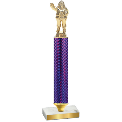 Value Purple Carbon Fiber Holiday Trophy