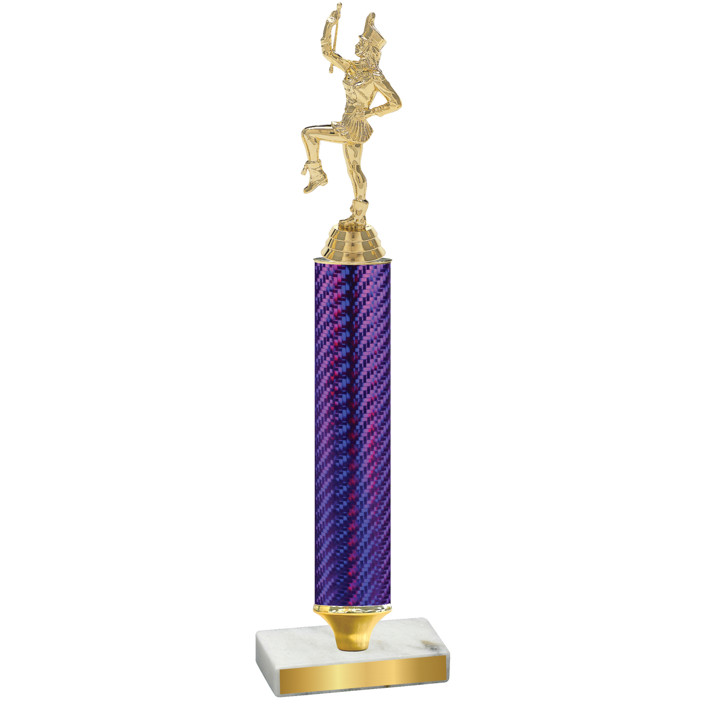 Value Purple Carbon Fiber Majorette Trophy