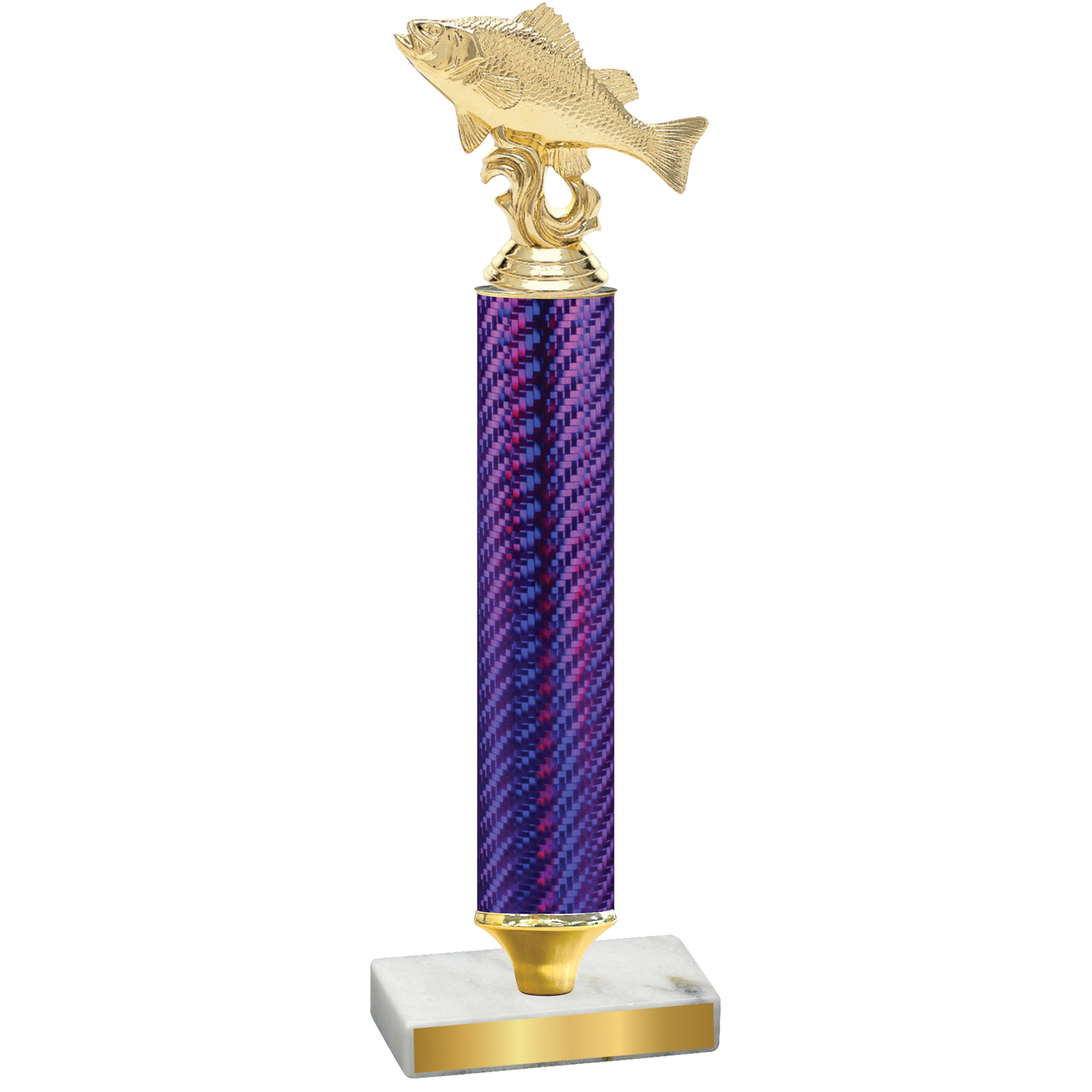 Value Purple Carbon Fiber Fishing Trophy