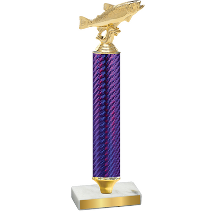 Value Purple Carbon Fiber Fishing Trophy