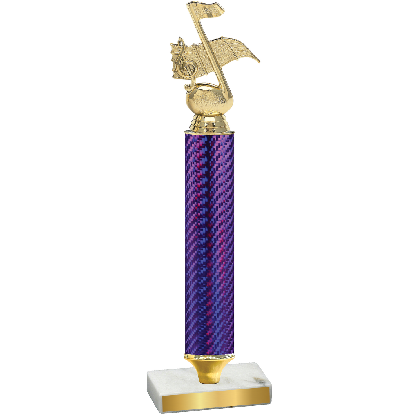 Value Purple Carbon Fiber Music Trophy