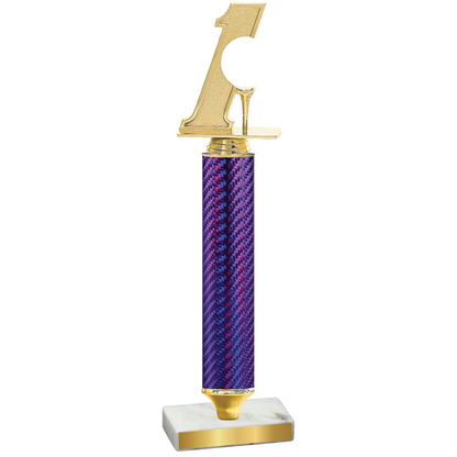 Value Purple Carbon Fiber Golf Trophy