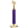 Value Purple Carbon Fiber Academics Trophy