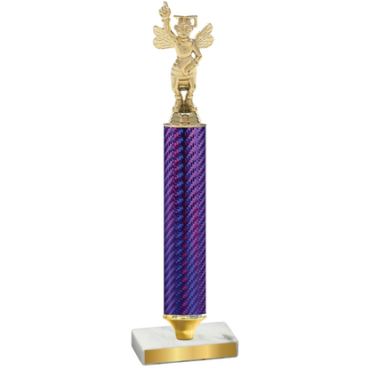 Value Purple Carbon Fiber Academics Trophy