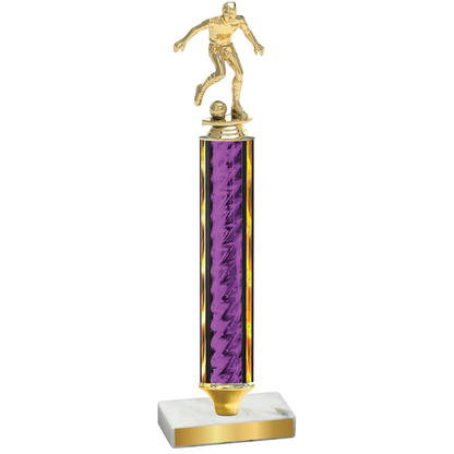 Value Purple Glacier Soccer Trophy