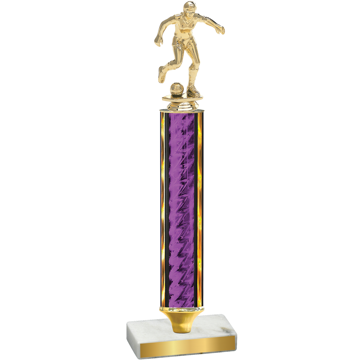 Value Purple Glacier Soccer Trophy