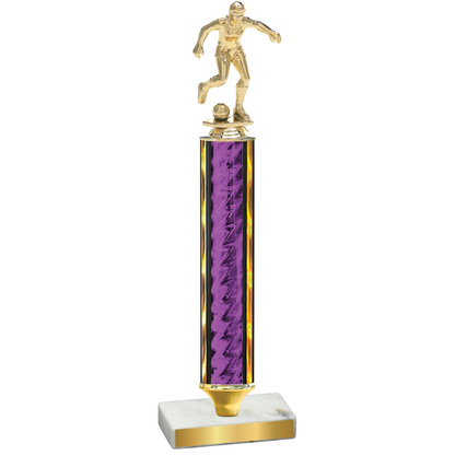 Value Purple Glacier Soccer Trophy