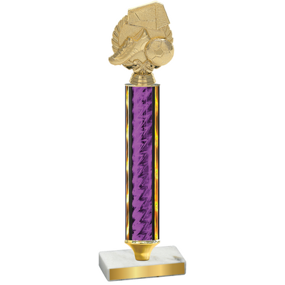 Value Purple Glacier Soccer Trophy