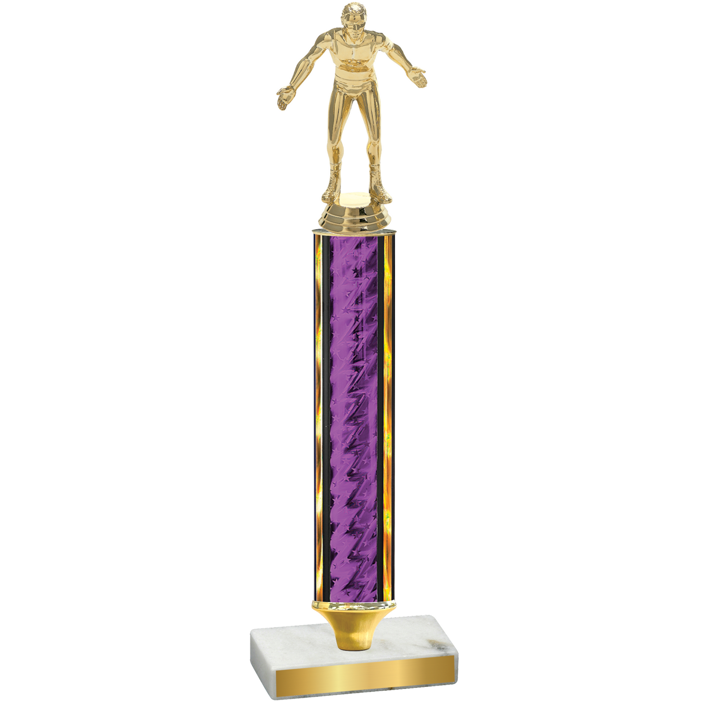 Value Purple Glacier Wrestling Trophy