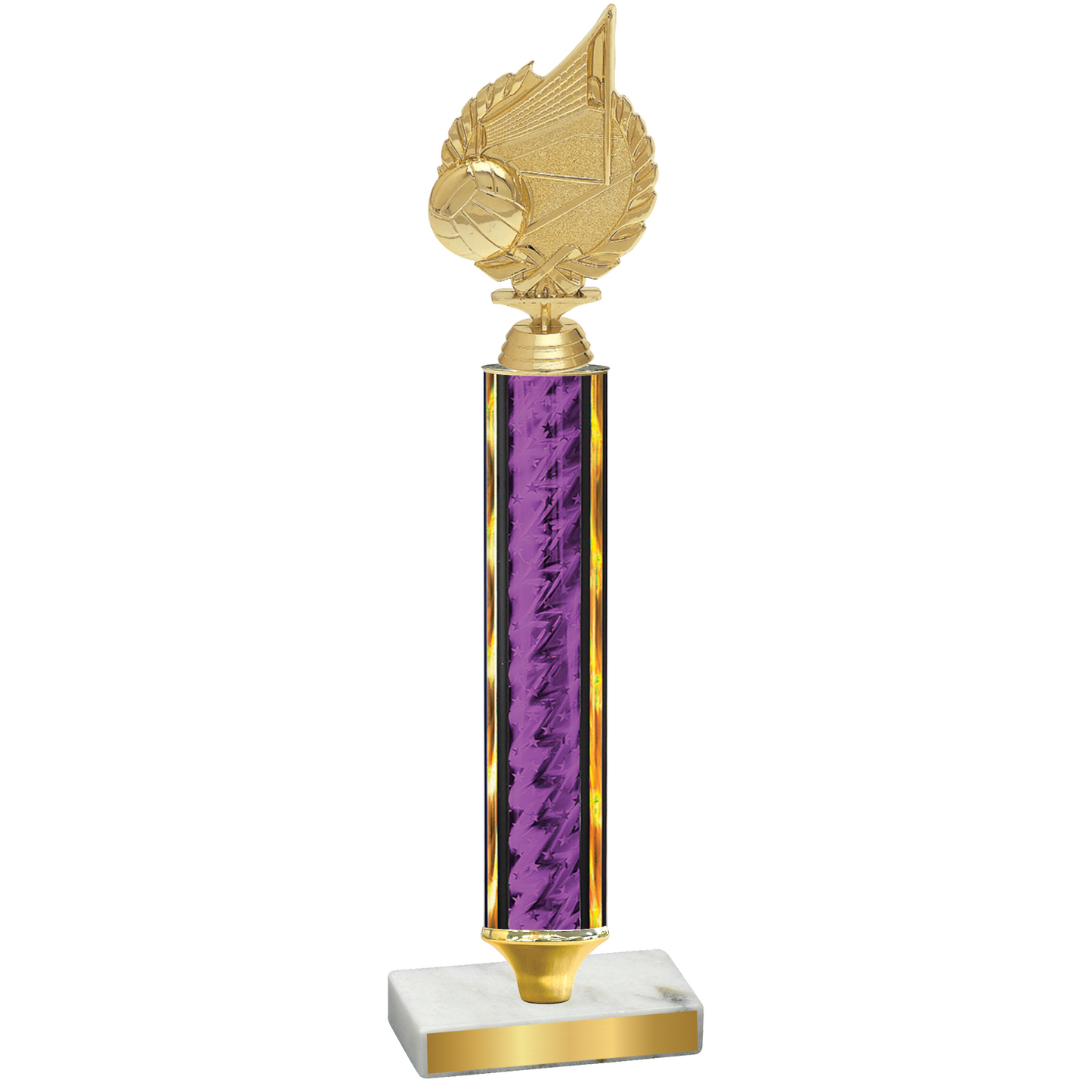 Value Purple Glacier Volleyball Trophy