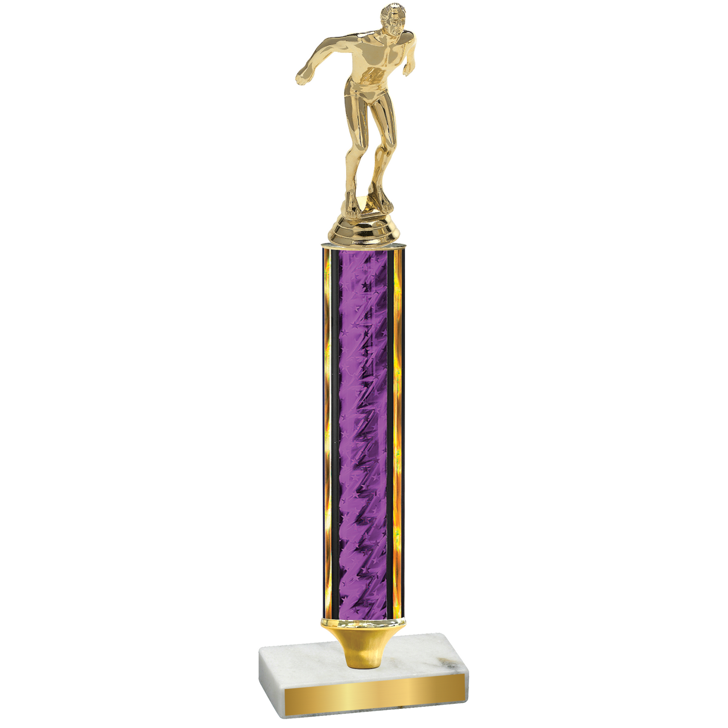 Value Purple Glacier Swimming Trophy