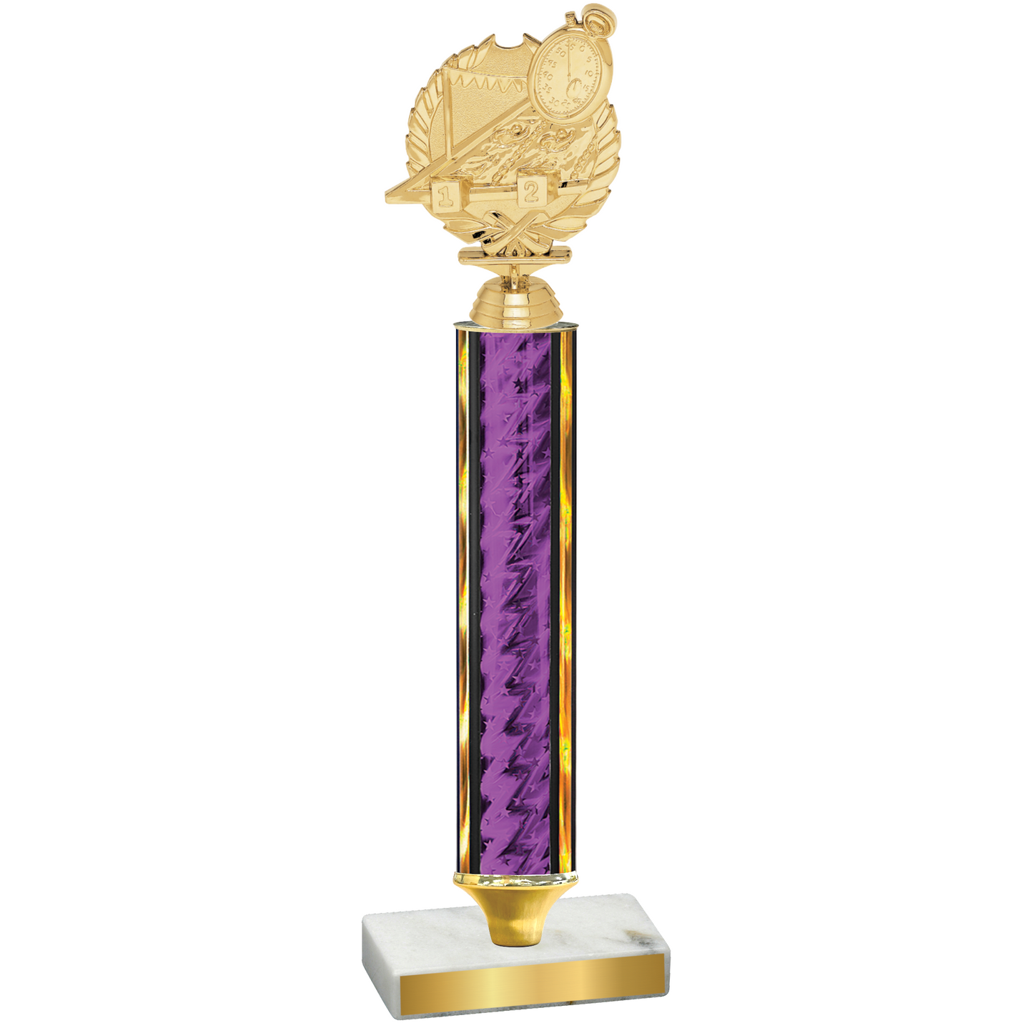 Value Purple Glacier Swimming Trophy