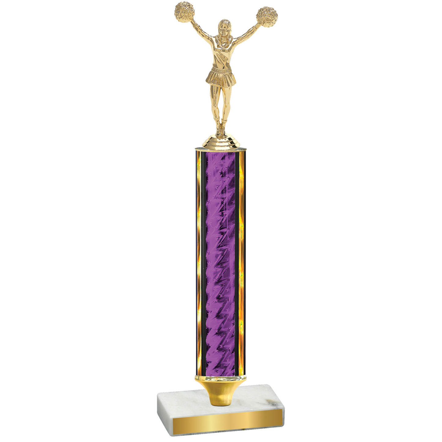 Value Purple Glacier Cheerleading Trophy