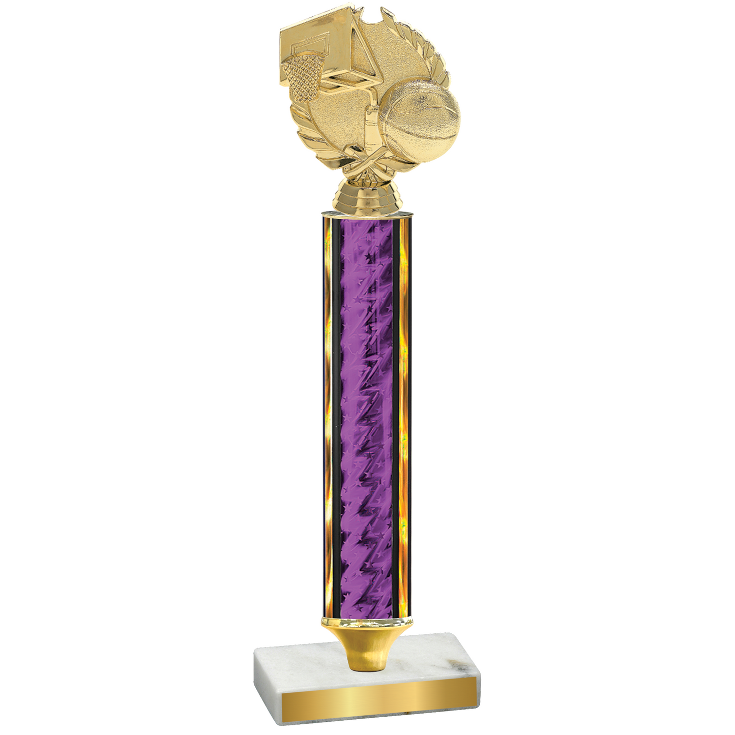 Value Purple Glacier Basketball Trophy