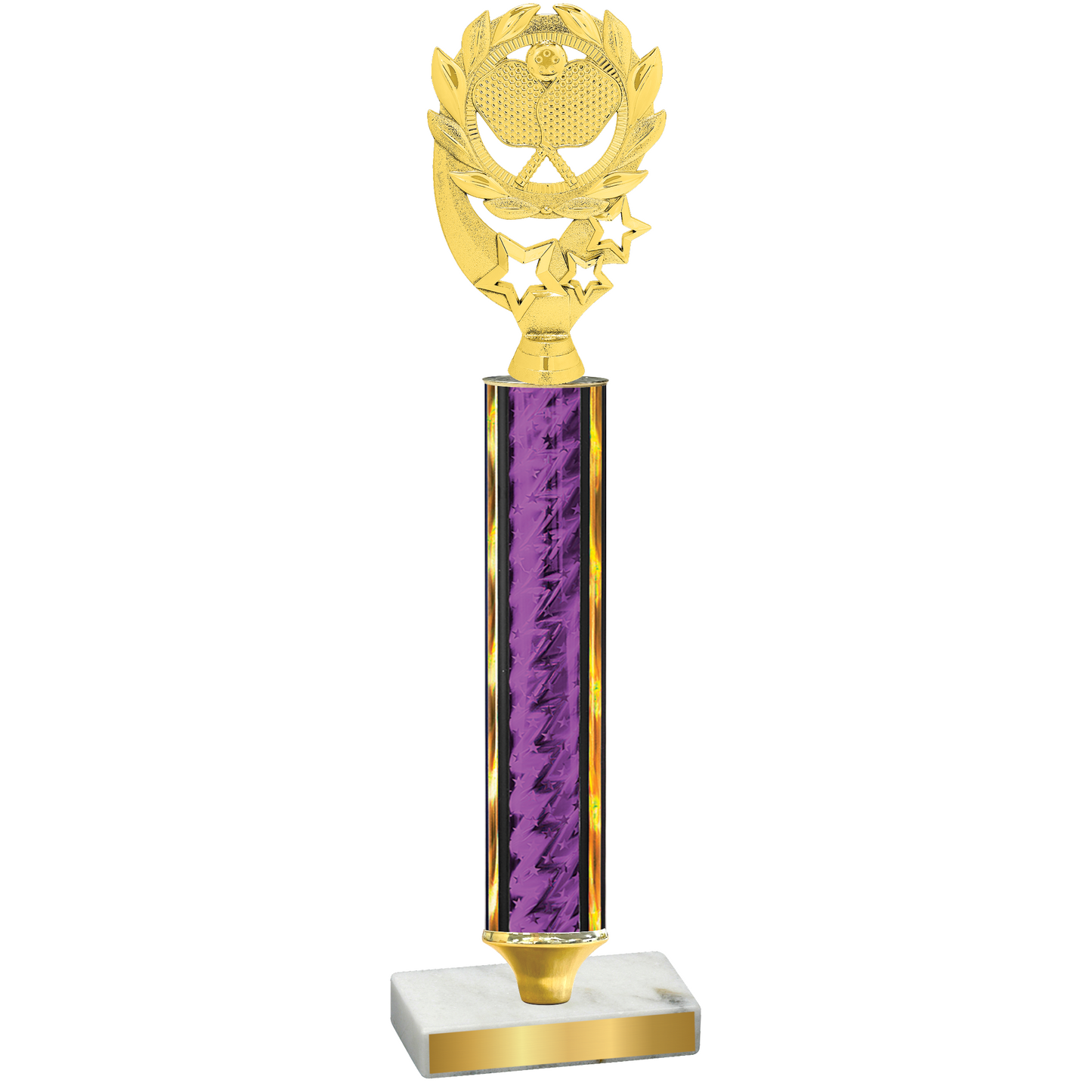 Value Purple Glacier Pickleball Trophy