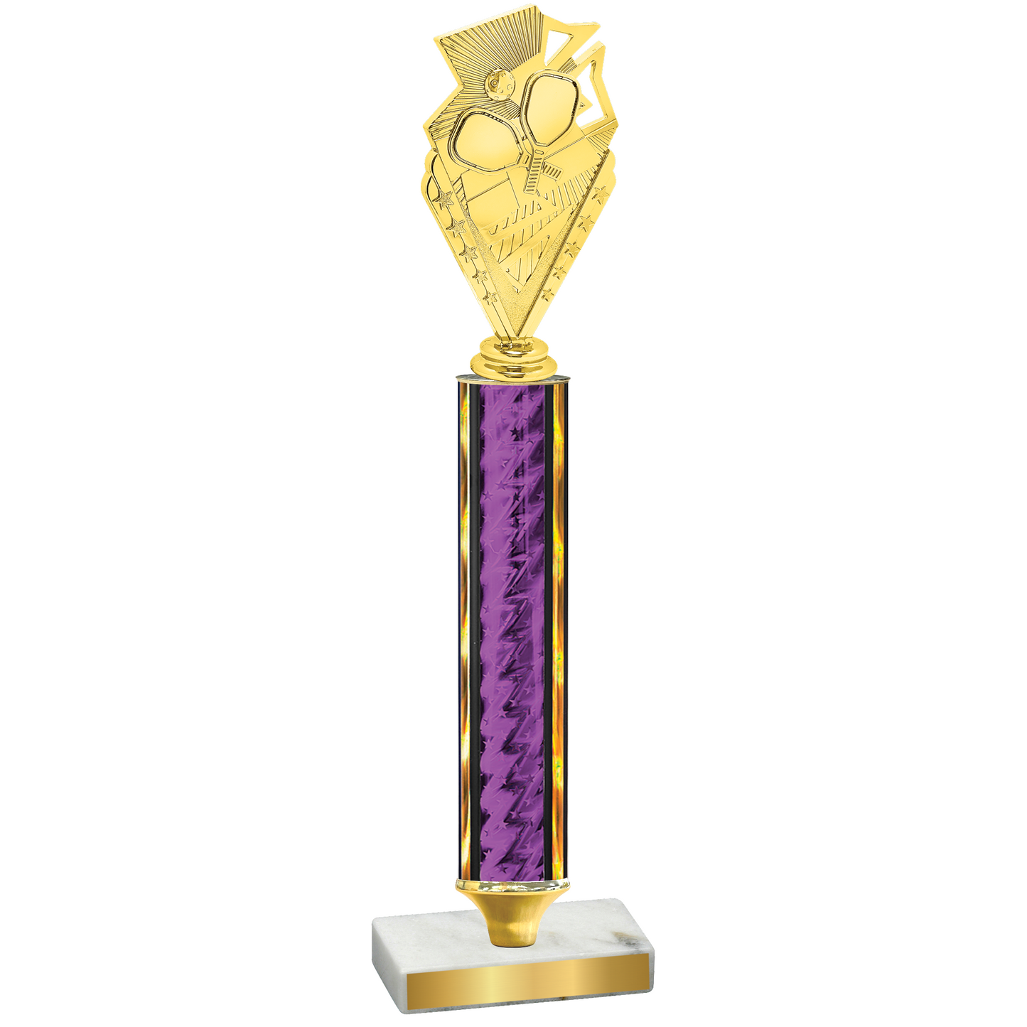 Value Purple Glacier Pickleball Trophy